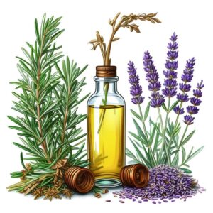 Массаж головы с эфирными маслами